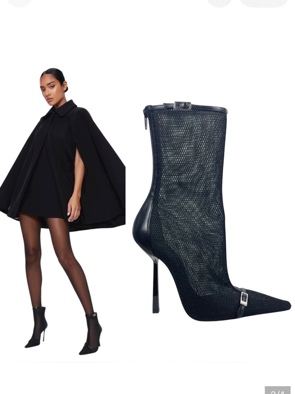 Saint Laurent Oxalis Pointed Toe Boots